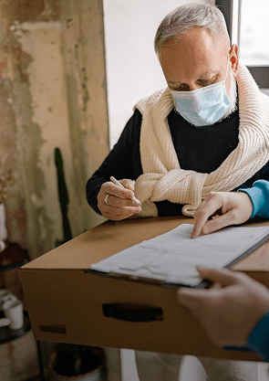 Zorgvuldige aflevering + bevestiging